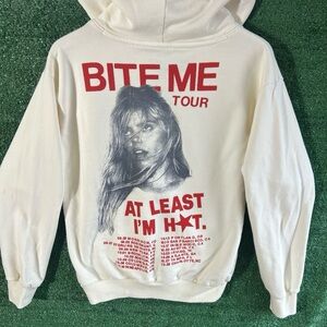 Renee’ Rapp White 'Bite Me' Tour Hoodie